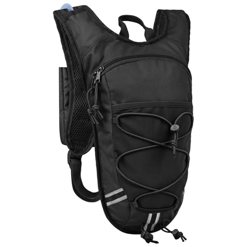 Lightweight Hydration Backpack 2L Water Bladder Pack for Running, Cycling, Hiking – Anti-Theft Water Backpack with Phone H...