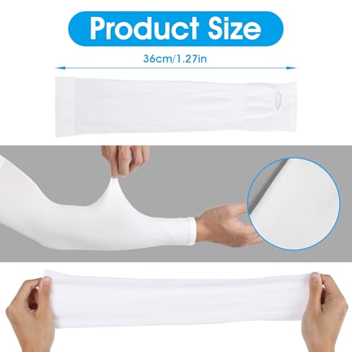 Ouligay 2 Pairs Arm Sleeves for Men Women UPF 50 UV Sun Protection Arm Sleeves with Thumb Hole Cooling Sports Compression ...
