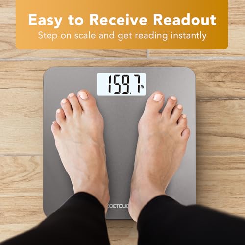ZOETOUCH Bathroom Scale for Body Weight Digital Weighing Machine with Backlit LCD Display, Most Accurate Bath Scale for Pe...