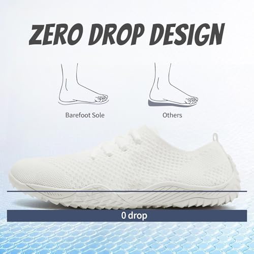 WCIDFY Barefoot Shoes Women Zero Drop Gym Walking Shoes Non Slip Minimalist Tennis Lightweight Breathable Yoga Sneakers