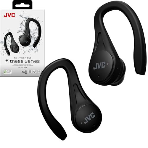 JVC Sport True Wireless Earbuds Headphones, Lightweight and Compact, Long Battery Life (up to 30 Hours), Sound with Neodym...