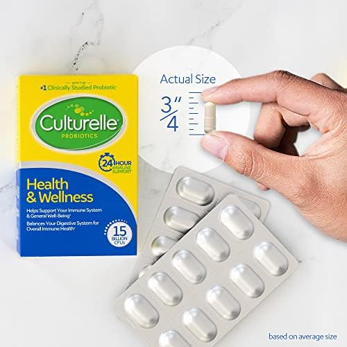 Culturelle Health & Wellness Daily Probiotic Supplement For Men & Women, Helps Support Your Immune System, Occasional Diar...