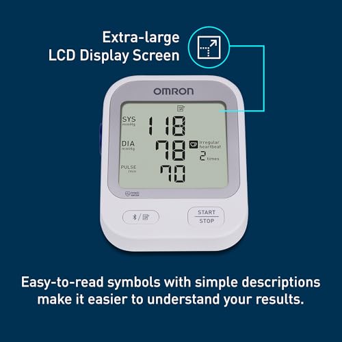 OMRON Silver Blood Pressure Monitor for Home Use & Upper Arm Blood Pressure Cuff - #1 Doctor & Pharmacist Recommended Bran...