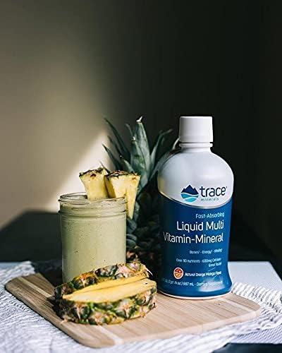 Trace Minerals Liquid Multi Vitamin-Mineral - Aid Body Mineral Health - Vitamin & Mineral Liquid Supplement - Supports Healthy Bones & Muscles - Natural Berry, 30 fl oz (30 Servings)
