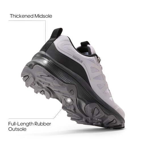 NORTIV 8 Women's Waterproof Hiking Shoes Quick Laces Outdoors Walking Trekking Camping Tennis Sneakers Canyon