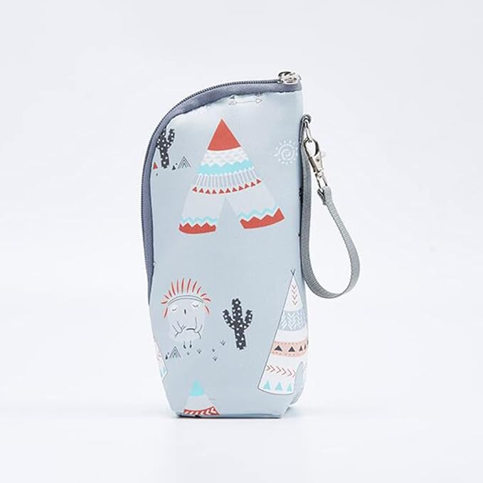 Kisangel Infant Bottles 1pc Car Milk Bottle Warmer Portable Baby Bottle Bag Insulated Milk Bottle Bag Keep Warm Carrying Sleeve Pouch for Newborn Toddler Baby Bottles