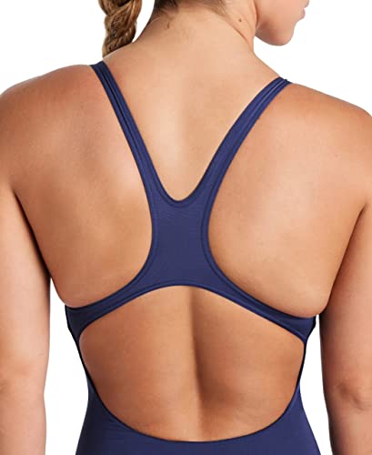 Arena Womens Solid Team Swimsuit Swim Pro Back MaxLife Open Back Bathing Suit Athletic Swimwear