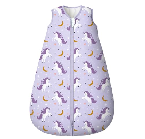 Yoofoss Baby Sleep Sack 6-12 Months, TOG 2.5 Baby Wearable Blanket with 2-Way Zipper, 100% Organic Cotton Fabric Winter Ne...