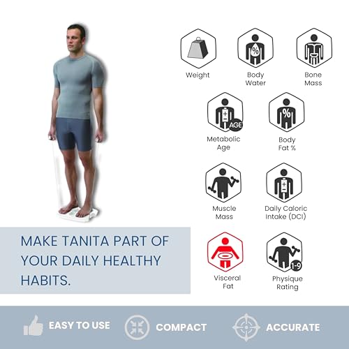 Tanita BC-568 InBody Digital Scale - Japan Technology Segmental Body Composition Analyzer with Smart BMI, Fat, Muscle Mass...