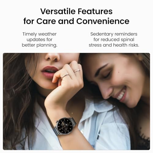 TOZO AMOLED S5 Smart Watch (Answer/Make Calls), 1.43" HD Screen for Men Women 100+ Sport Modes Fitness Watchs with Sleep M...