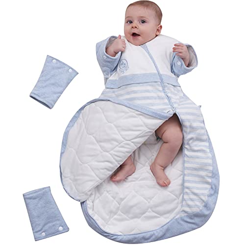 Babyah Kids Wearable Blanket Toddlers Baby Sleeping Bag Sleeves Detachable