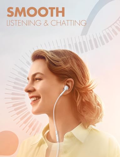 Antool Wired Earbuds,【Ultra Clear Calls & no Noise】 Headphones Earbuds Wired 3.5mm, in-Ear Earphones with Mic, Compatible ...
