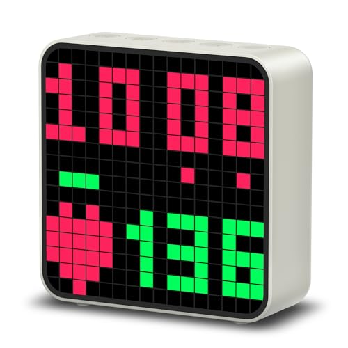 EZON H-Box Bluetooth Heart Rate Monitor and Pixel Art Clock with WOD Interval Trainer - Cute Animation Alarm Clocks for Be...