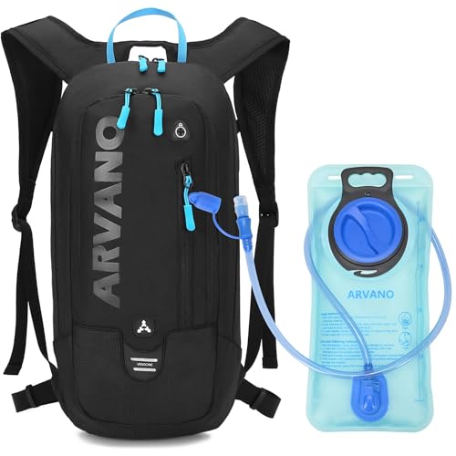 Arvano Hydration Backpack, Lightweight Hydration Pack with 2L Water Bladder, 6L Water Backpack for Men Women Cycling, Hiki...