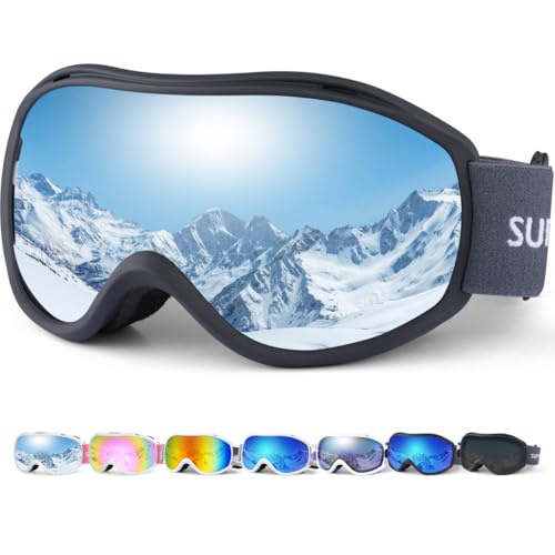 Supertrip Ski Goggles Men Women Anti-Fog Snow Goggles UV Protection Snowboard Goggles for Adult Youth