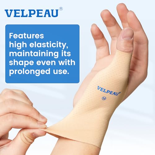 VELPEAU Thumb and Wrist Compression Sleeve for Tendonitis (Pack of 2), Seamless Technology, Gloves Wraps for Arthritis Pai...
