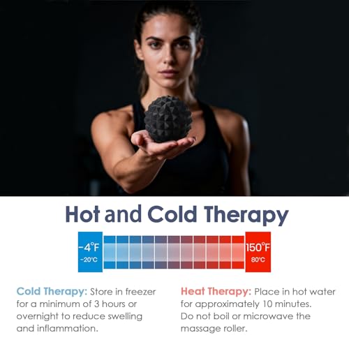 YIXIUTEN Deep Tissue Silicone Massage Ball Set for Plantar Fasciitis Relief & Muscle Recovery - Trigger Point and Myofasci...