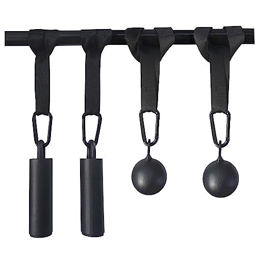 Lights Mountain Pull Up Grips Set with Hanging Straps and Strong Carabiner, Finger Strengthener，Forearm, Biceps, Ninja War...