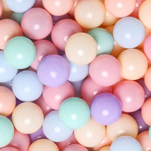 GOGOSO Ball Pits Balls for Toddlers Pack of 50 100 200 Plastics Shape Ball Non-Phthalate Non-BPA Non-Toxic 2.2-Inch Crush ...