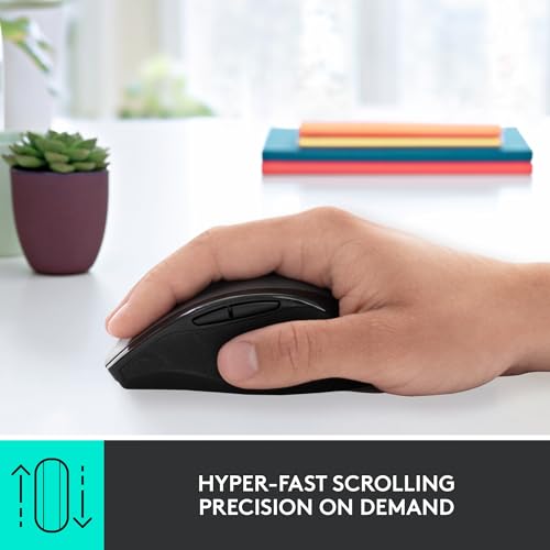 Logitech M705 Marathon Wireless Mouse, Gaming Mouse Wireless, 2.4 GHz USB-A Receiver, 5-Programmable Buttons, 3-Year Batte...