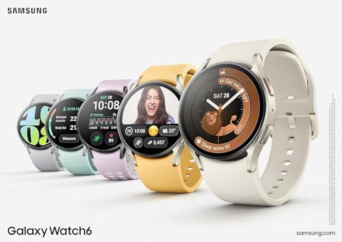 Samsung Galaxy Watch 6 40mm Aluminum Smartwatch w/ Fitness Tracker, Heart Monitor, BIA Sensor, Advanced Sleep Coaching, Bl...