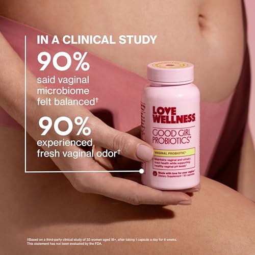 Love Wellness Good Girl Probiotics | Women’s Vaginal Health & pH Balance Supplement | 9-Strain Probiotic for Urinary Trac...