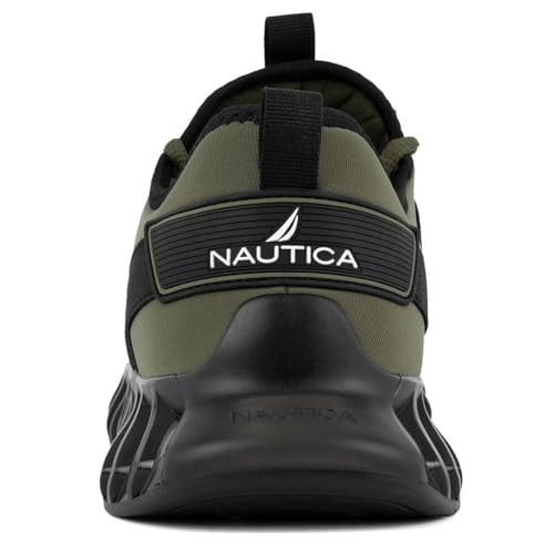 Nautica Men's Casual Fashion Sneakers – Lightweight Lace-Up Athletic Walking Shoes for Gym & Tennis, Comfortable
