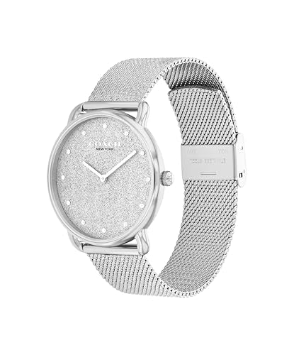 COACH Elliot Women's - 2H Quartz Watch - Shimmer Mesh Bracelet and Dial - Modern for Everyday Wear - Gift for Her - 36mm