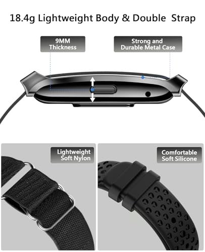 Smart Bracelet for Men Women, Health Activity Fitness Trackers, 24H Sleep Tracker, 24/7 Continuous Heart Rate/Blood Pressu...