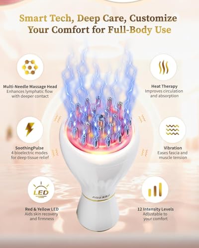 FEEJOY Lymphatic Drainage Massager, Body Sculpting Machine, Cellulite Massage Tool, Fascia Blaster, Helps Reduce Stretch M...
