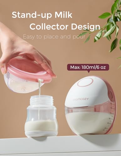 Momcozy Breast Pump Hands Free Mobile Style | M6, Wearable Breastfeeding Pump Ideal Rhythm for More Milk, DoubleFit Flange...