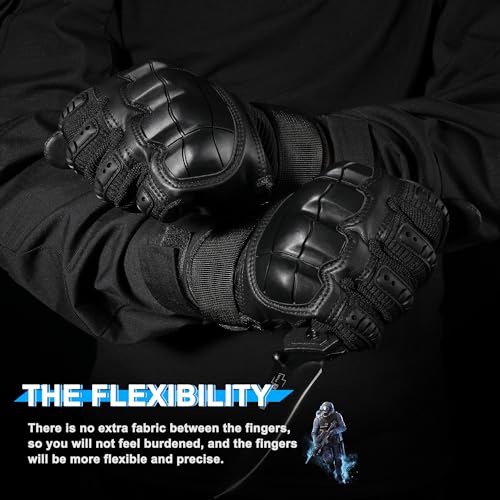 WTACTFUL Tactical Gloves for Men - Touch Screen - Airsoft Motorcycle Outdoor Costume