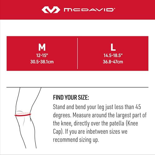 McDavid Knee Band for Knee Pain Relief, Support Brace Patella Tendon Knee Strap for Pickleball, Hiking, Soccer, Basketbal...