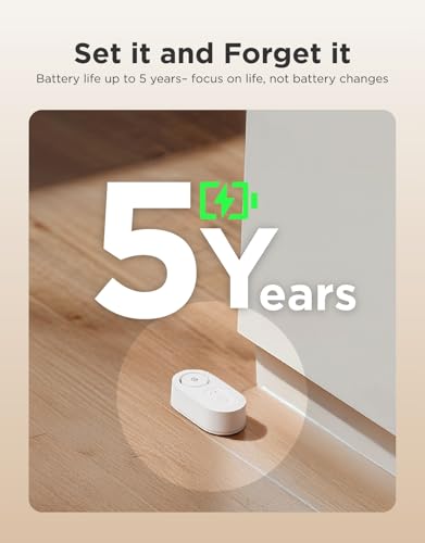 GoveeLife Upgraded Smart Water Leak Detector 1s with 1804ft Ultra-Long Range, WiFi Water Sensor with SMS/Email/APP Push an...