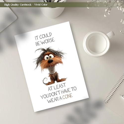 Funny Get Well Card for Women, Get Well Soon Card for Men, Get Better Gifts, Surgery Recovery Gifts, Don't Have to Wear a ...