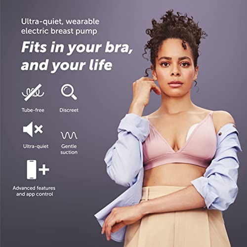Elvie - Single, Wearable Breast Pump w/App - The Smallest & Quietest - Portable - Hands Free & Discreet - Automated w/Four...