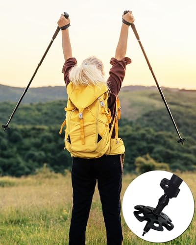KIDOFLY 12pcs Replacement Rubber Trekking Poles Tips Sets - Universal Anti-Slip End Protectors for Trekking & Hiking Pole