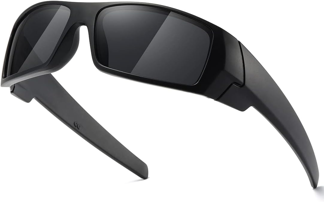 TIANYESY Polarized Sunglasses Men Womens Trendy Retro Sports Rectangular Wrap Around Vintage Shot Shield