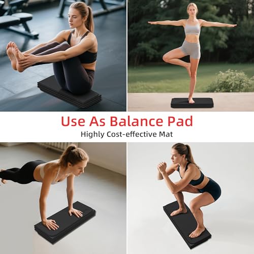 1/2 Inch Extra Thick Yoga Mat Pilates Equipment, 69"x24" Odorless Workout Mats for Home Gym, Non-slip Exercise Mats for Wo...
