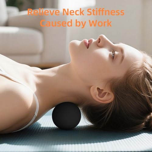 Massage Lacrosse Balls for Myofascial Release, Trigger Point Therapy and Yoga Therapy, Foot Massage Ball to Relieve Planta...