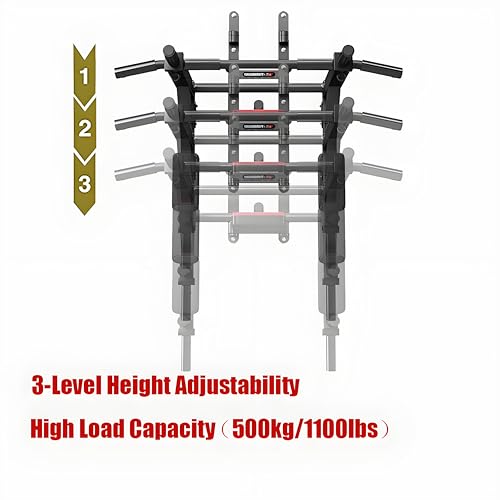 HAKENO Multifunctional Wall Mounted Pull Up Bar/Chin Up bar,Dip Station for Indoor Home Gym Workout,Power Tower Set Gym Eq...