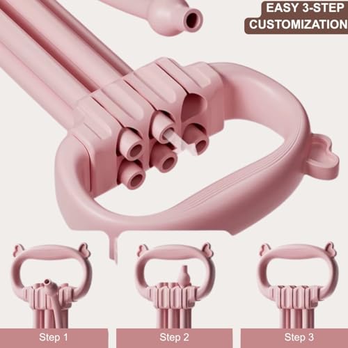 Resistance Bands with Handles - 8 Tube Adjustable Figure 8 Exercise Bands Set for Women & Men, Heavy Duty Workout Bands fo...