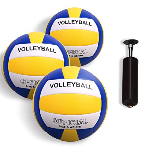 YANYODO Official Size 5 Volleyball Indoor Outdoor Volleyball Ball for Game Gym Training Beach Play Lightweight Soft Touch ...