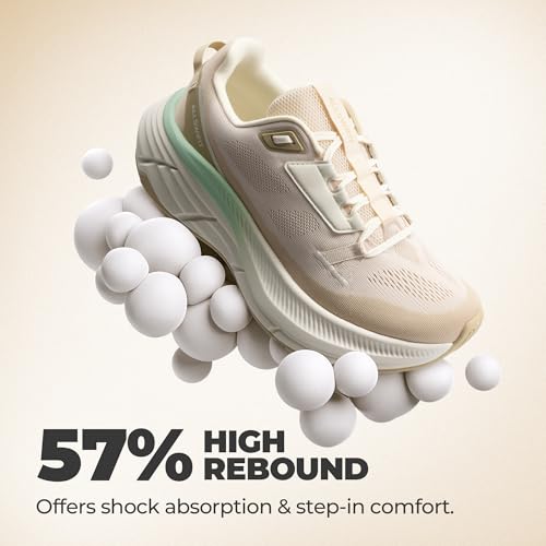 ALLSWIFIT Women's Walking Shoes Cushion Running Tennis Non-Slip Comfortable Workout Gym Athletic Breathable Fashion Sneake...