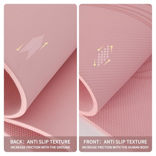 PAIDU Large Yoga Mat-72’x36’x0.4’ Extra Width ＆ Thick,Comfortable,Non-Slip Exercise Mat-Works Great on All Floor for Stret...