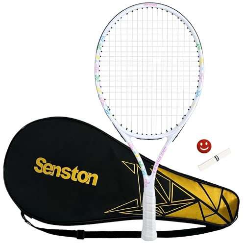 Senston 19" 23" 25" Kids Junior Tennis Racquet for Kids Children Boys Girls Tennis Rackets with Racket Cover