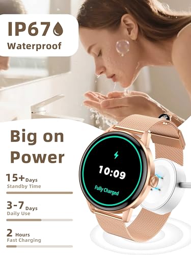 KPEP Fitness Watches for Women Men with 3 Bands, 1.43" AMOLED Screen Smartwatches Make & Answer Calls, SpO2 Heart Rate Mon...