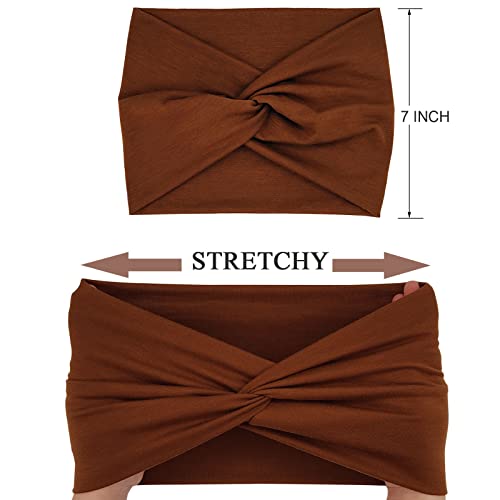 YONUF Wide Headbands For Women Extra Large Headband Twisted Knot Head Bands For Women's Hair Band Scarf Turban Accessories...