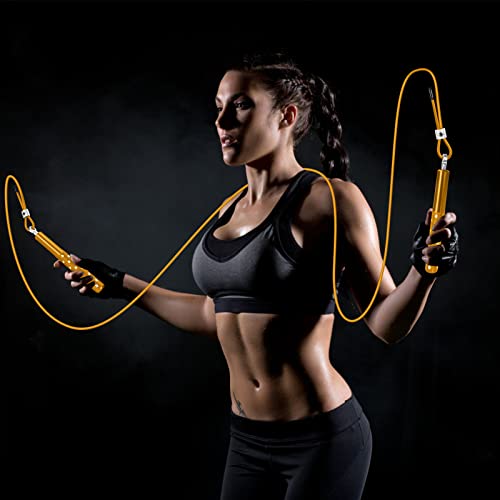 Jump Rope, Wastou Speed Jumping Rope for Training Fitness Exercise, Adjustable Adults Workout Skipping Rope for Men, Wome...