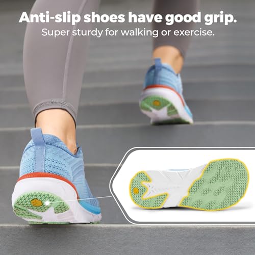 FitVille Wide Toe Box Shoes Women Comfortable Non Slip Wide Walking Shoes Women Swollen Feet Lightweight